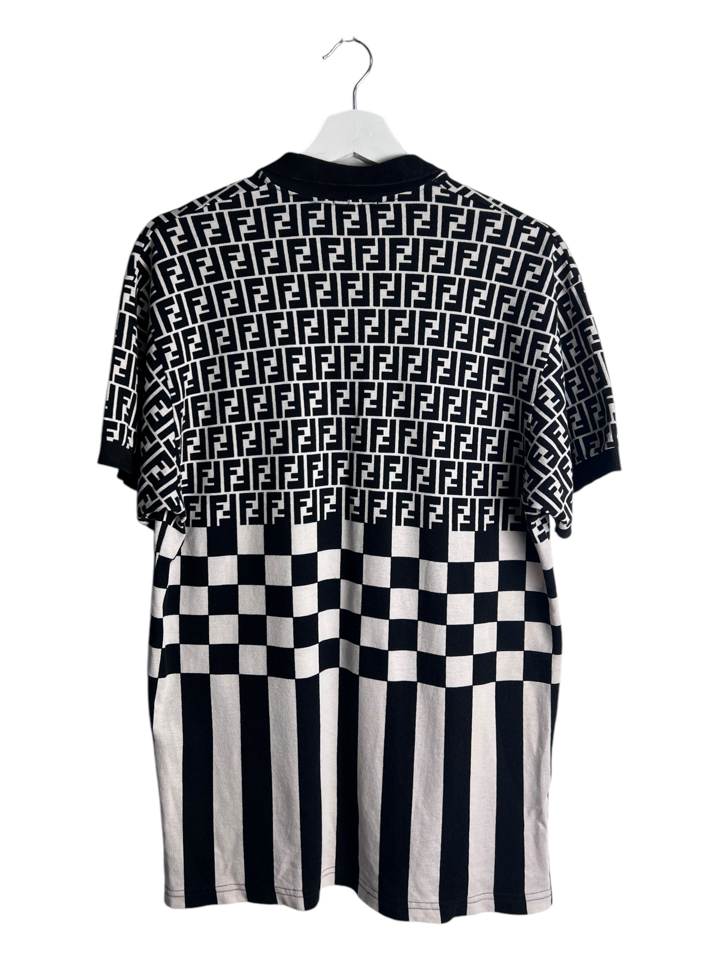 FENDI Monogram Patterned Collared Top