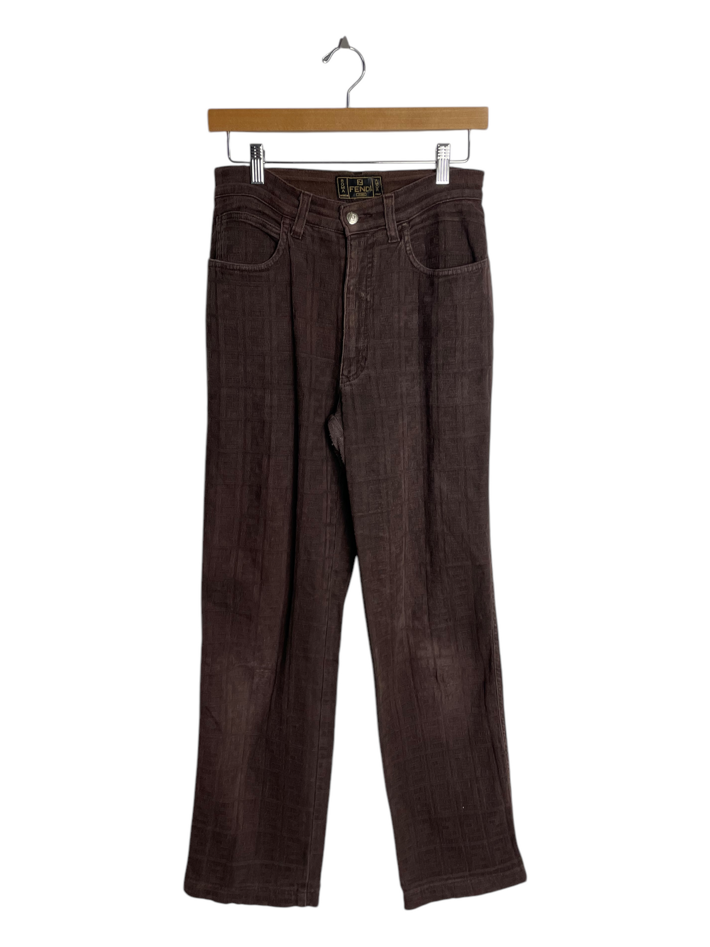 FENDI Dark Maroon Jeans