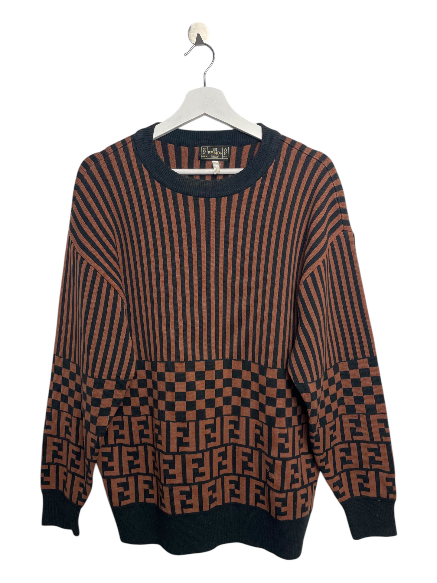 FENDI Brown Monogram Sweatshirt