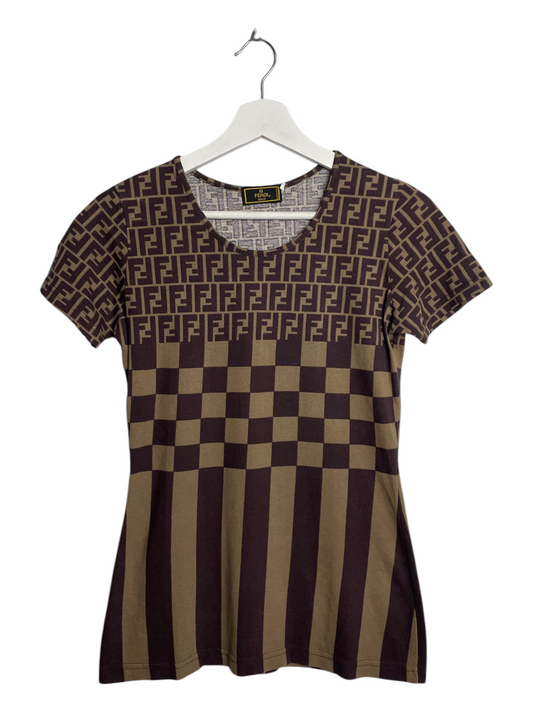 FENDI Dark Brown/Khaki Top