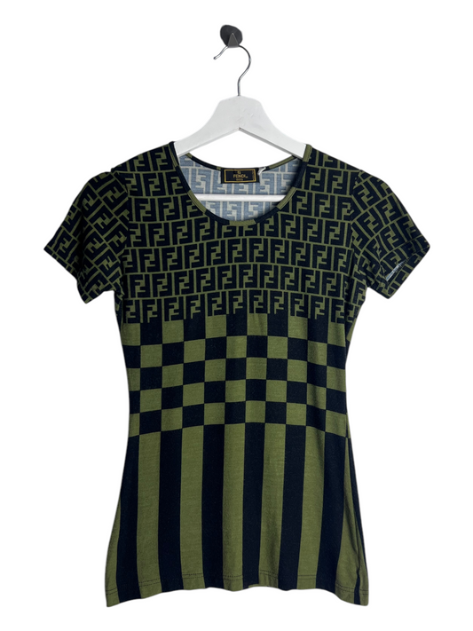 FENDI Green Monogram Top